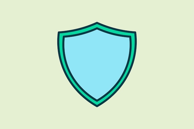 Shield icon icon related to UI elements suitable for web site app user interfaceselement printable etc flat line icon style simple vector design editable