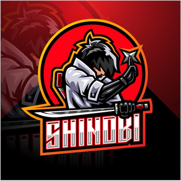 Shinobi esport maskottchen logo