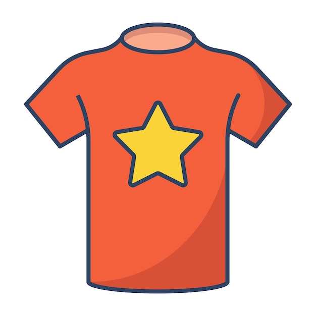 Shirt-Icon-Vektor auf trendigem Design