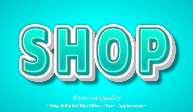 Shop-schriftstil-effekt