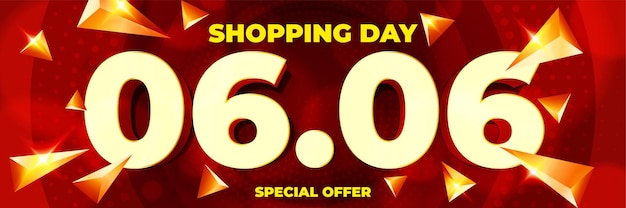 Shopping day global big sale banner