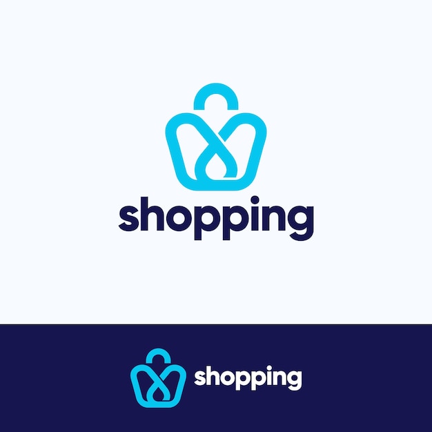 Shopping-logo-design einkaufstaschen-logo-designs