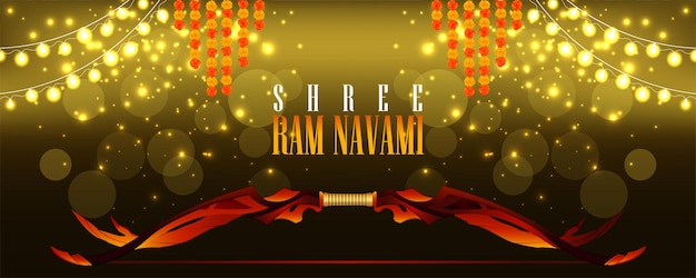 Vektor shree ram navami-vektorillustration