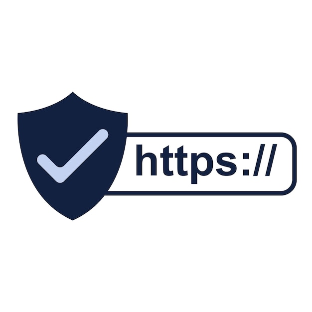 Sichere SSL-Verschlüsselung oder sicheres SSL-Schutzsymbol. Sperrschutz-Design-Ikone.