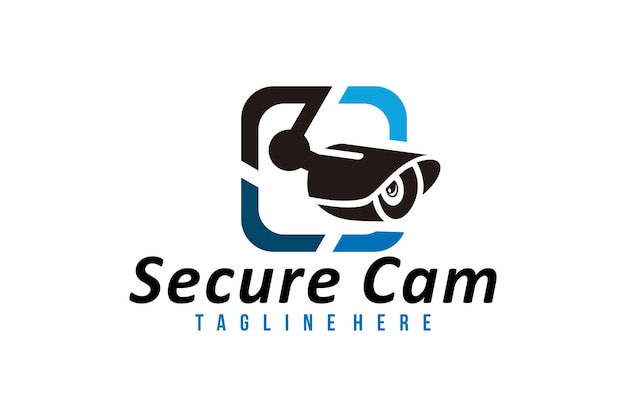 Vektor sicherer cam-logo-symbolvektor isoliert