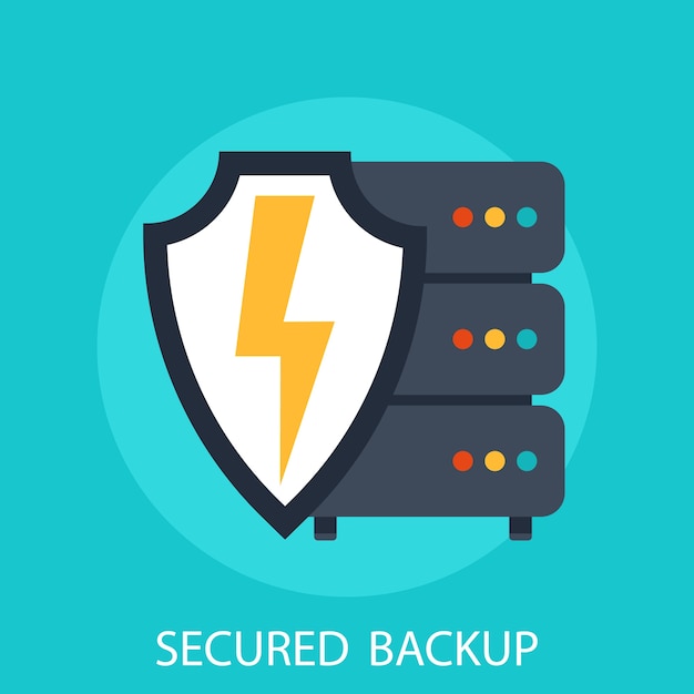 Vektor sicheres backup