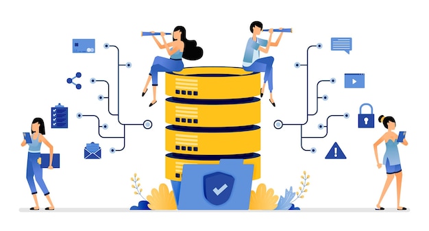 Sicheres datenbanknetzwerk kommunizieren und daten teilen, die in ordnern gespeichert sind