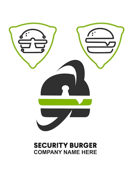 Sicherheits-burger-logo-vektor