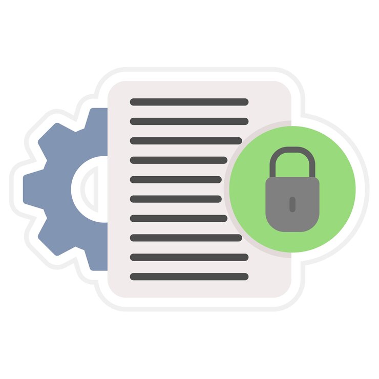 Vektor sicherheits-icon-vektorbild kann für die dsgvo verwendet werden