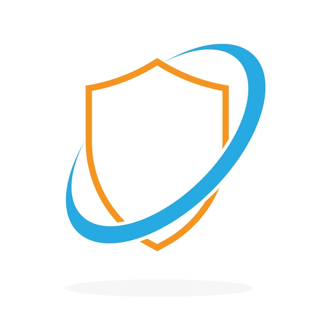 Sicherheitsschild-Symbol Abstraktes Schutzsymbol Vektor-Illustration Logo-Design-Element