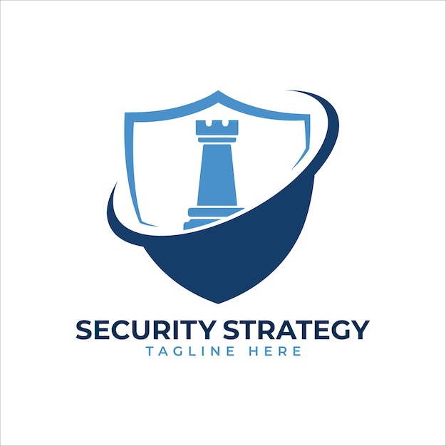 Sicherheitsstrategie-logo-design-vektorvorlage