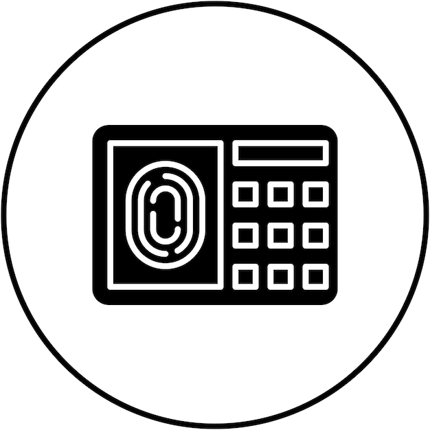 Sicherheitssystem-Symbol-Vektorbild Kann für Schutz und Sicherheit verwendet werden