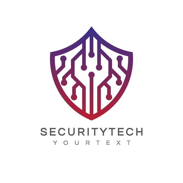 Sicherheitstechnologie-Logo-Design