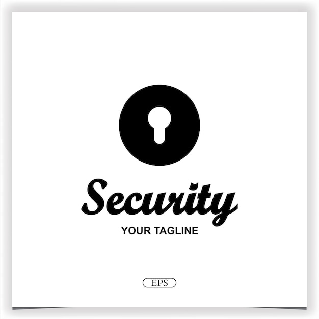 Sicherheitsvorhängeschloss logo business design premium elegante vorlage vektor eps 10