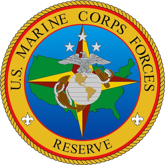 Vektor siegel der united states marine corps forces reserve