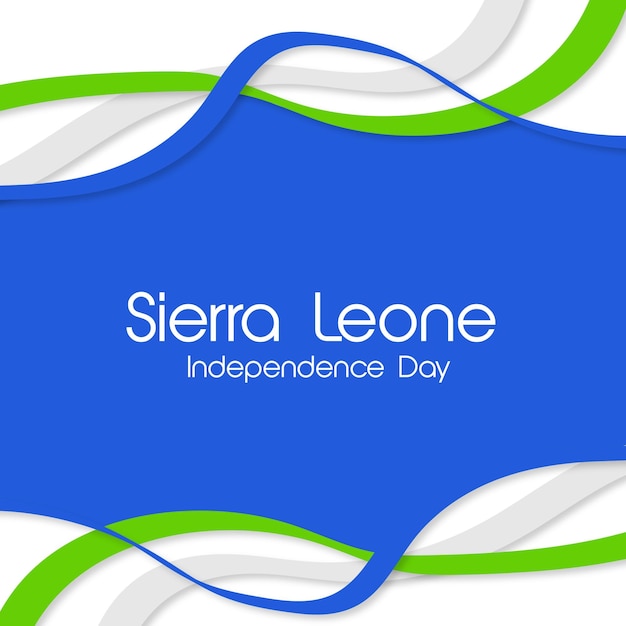 Sierra leone unabhängigkeitstag vektor illustration hintergrund