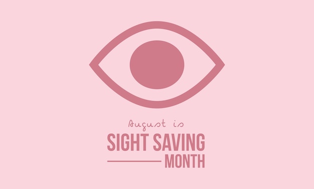 Sight saving month kalligraphisches banner-design auf isoliertem hintergrund skript-schriftzug banner poster karte konzept idee vektorvorlage für gesundheitsbewusstsein