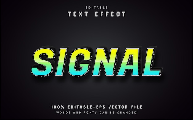 Signaltext-effekt-verlaufsstil