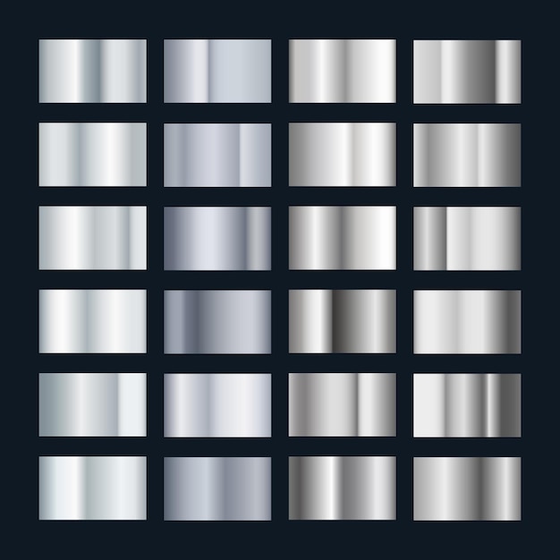 Silber metall gradient illustration