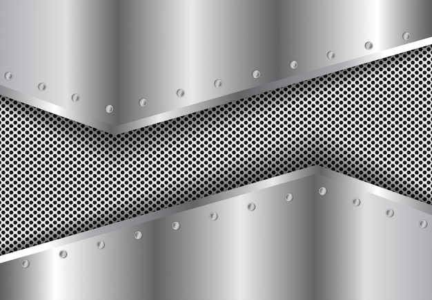 Silberner hintergrund der steigung des metall 3d