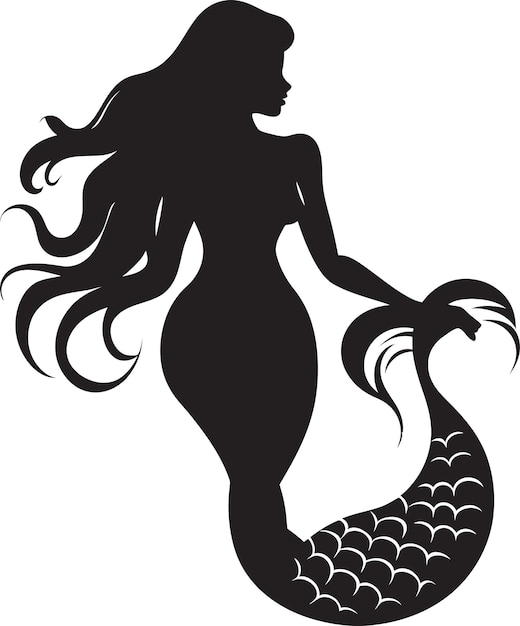 Vektor silent depths mermaid black vector symbol tintewell mermaid black logo icon design mermaid black mermaid ist ein symbol, das von mermaid black verwendet wird.