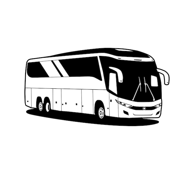 Silhouette-Bus-Transport-Design-Vektor-Illustration