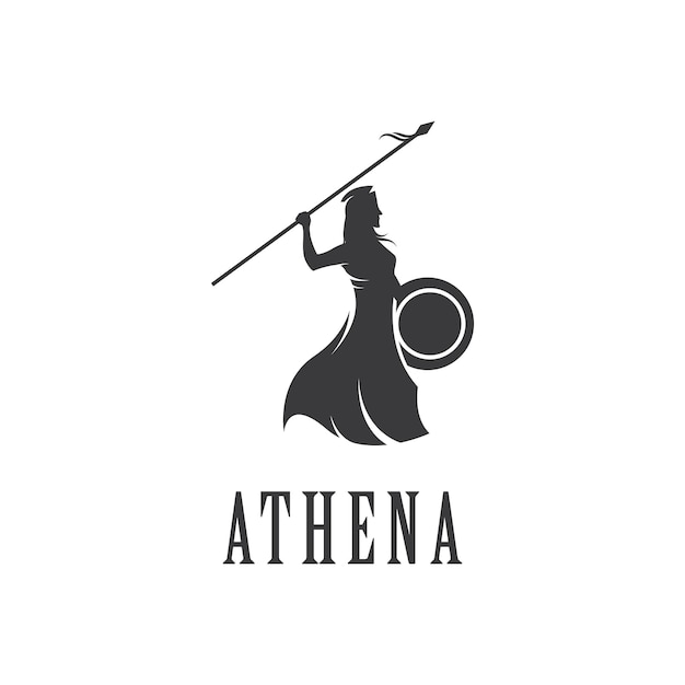 Vektor silhouette der athene