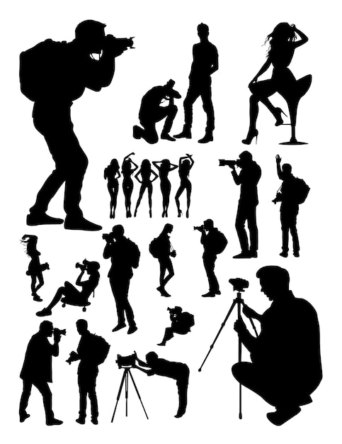 Silhouette des Fotografen