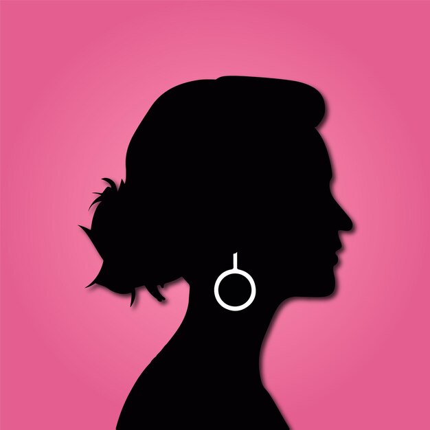 Silhouette für den Frauentag