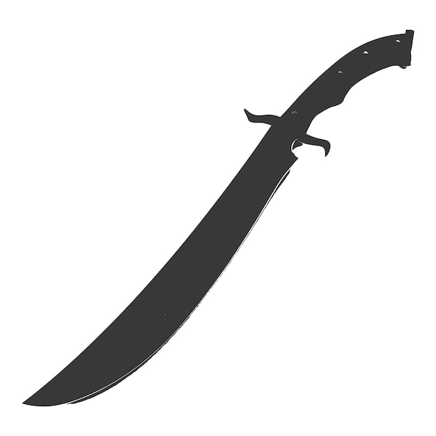 Vektor silhouette machete waffe nur schwarze farbe