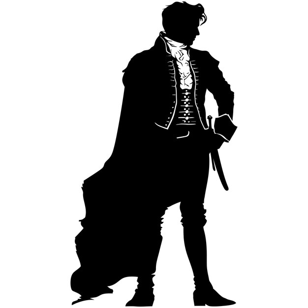 Silhouette matador schwarze farbe nur vollkörper