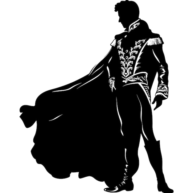 Silhouette matador schwarze farbe nur vollkörper