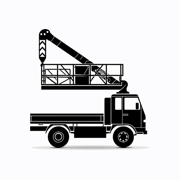 Silhouette_of_aerial_work_platform_bucket_truck