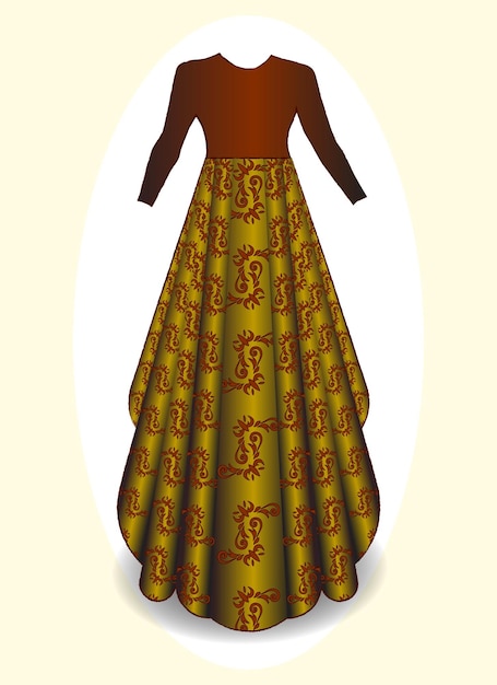 Silhouette-Ornament Frau im Kleid für Hochzeitsdekoration, Abschlussball-Hochzeitskleid, Maxi-Indianerkleid
