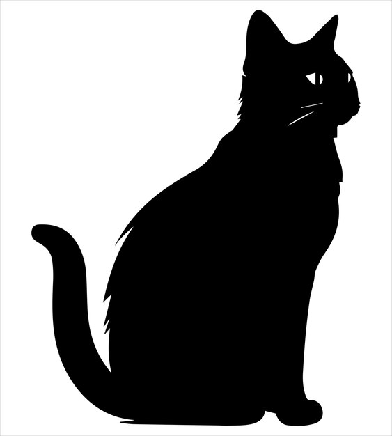 Silhouette-Vektor für Katzen