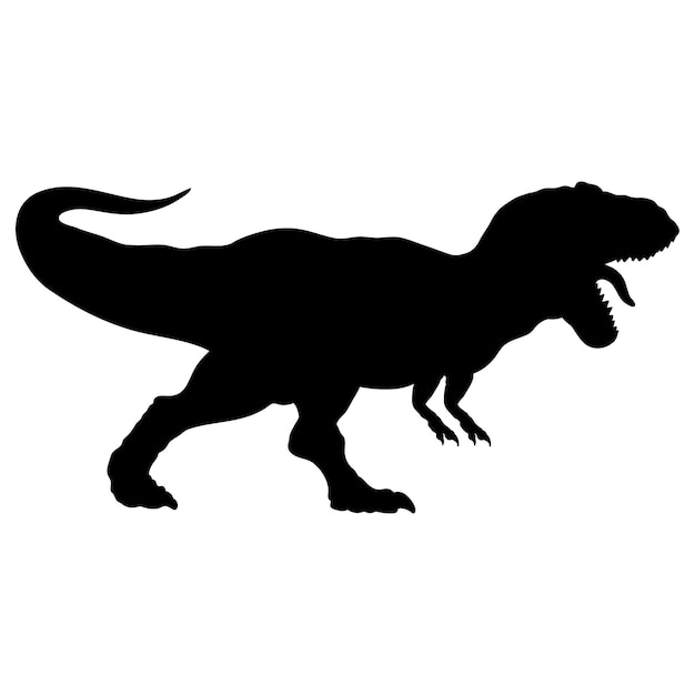 Vektor silhouette von dinosauriern monogramm vektorrassen