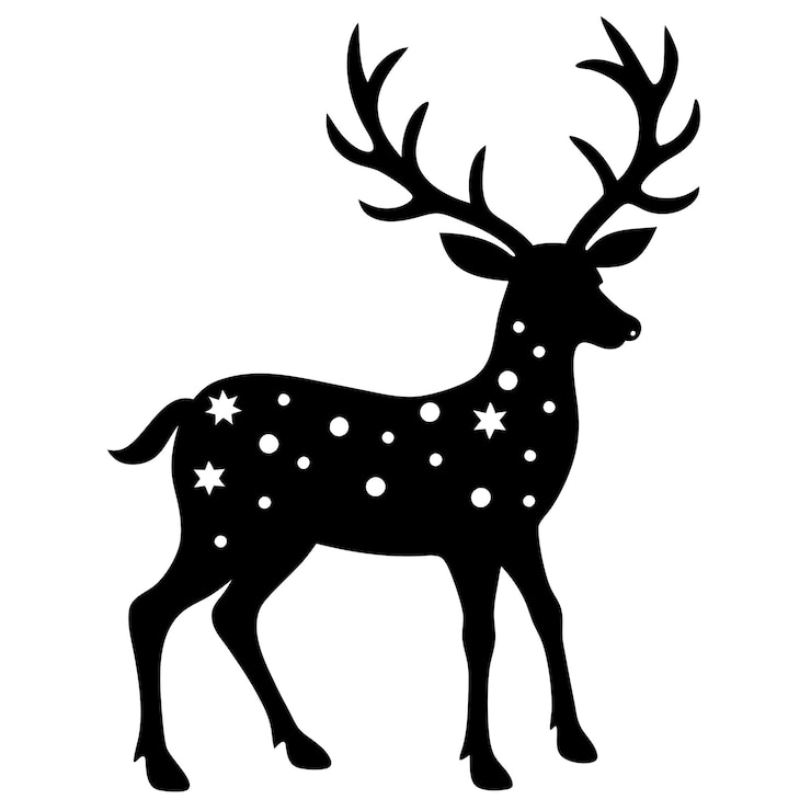 Vektor silhouetten verschiedener deer-eps-dateien