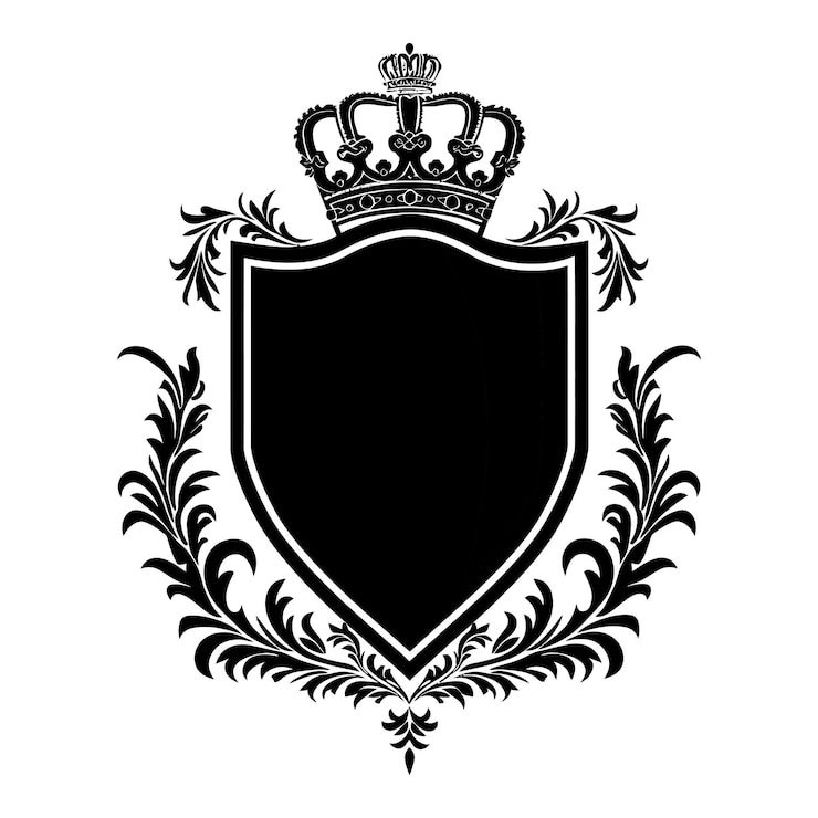 Vektor silhouettenvektor des schildes
