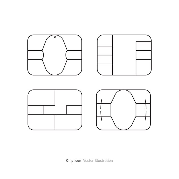 Vektor sim-karten-icon-design-chip-sol-vektor-illustration