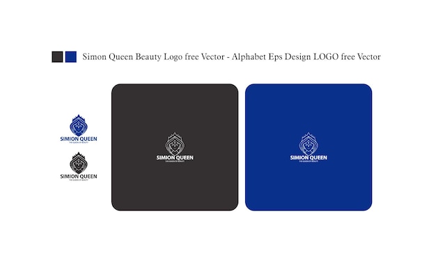 Simon queen beauty logo kostenloser vektor alphabet eps design logo kostenloser vektor