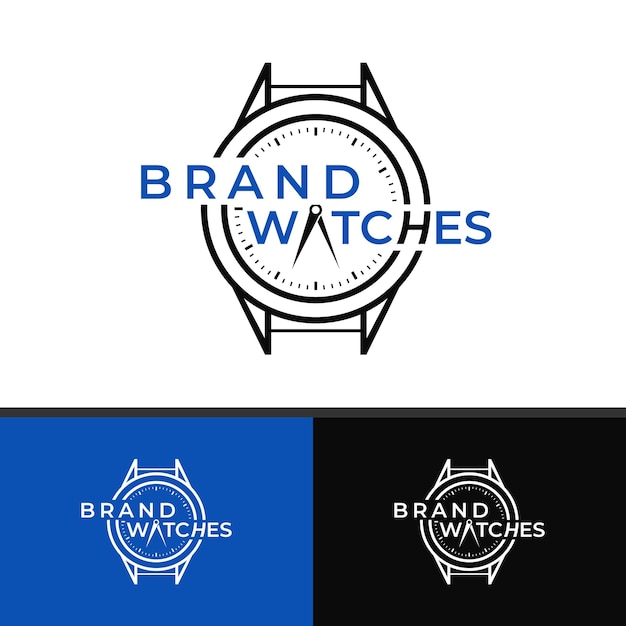 Simple watches logo, eignet sich für jedes uhrengeschäft.