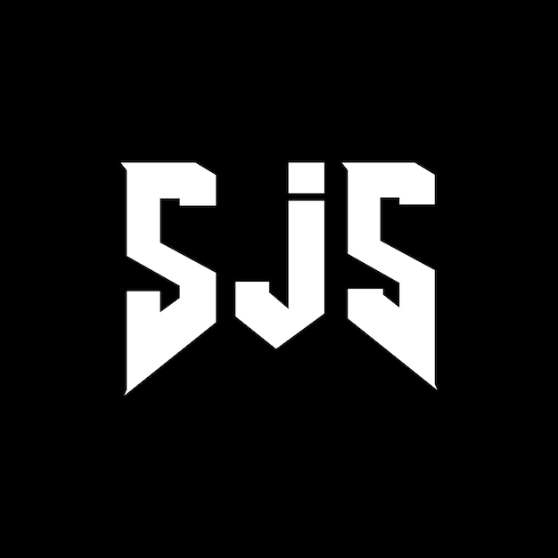 SJS-Letter-Logo-Design für das Technologieunternehmen SJS Logo-Design Schwarz-Weiß-Farbkombination SJS Logo SJS Vektor SJS-Design SJS-Ikonen SJS Alphabet SJS Typografie Logo-Design