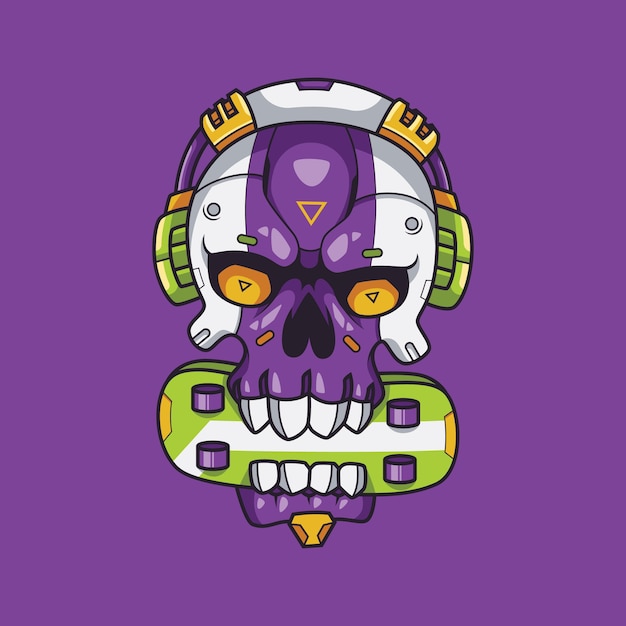 Skate skull illustration