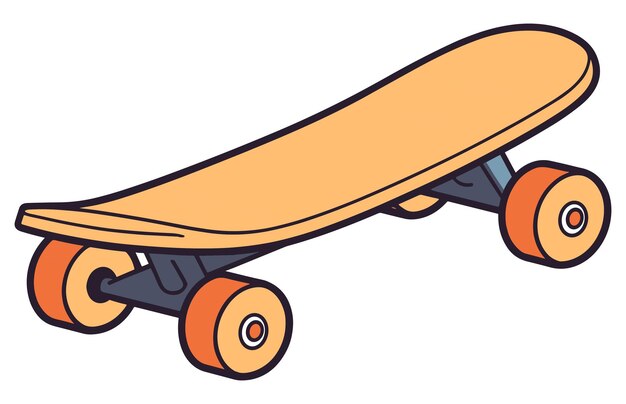 Vektor skateboard icon farbvektor-illustration skateboard-sportillustration