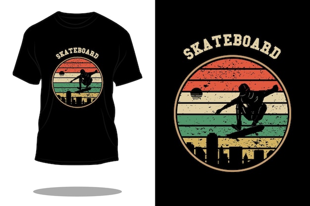 Skateboard-retro-t-shirt-design