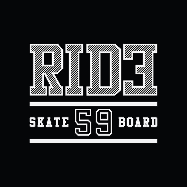 Skateboard-t-shirt und bekleidungsdesign