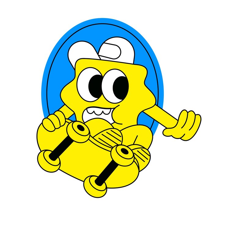 Vektor skater-sticker-illustration