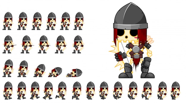 Skeleton Archer Game Sprite