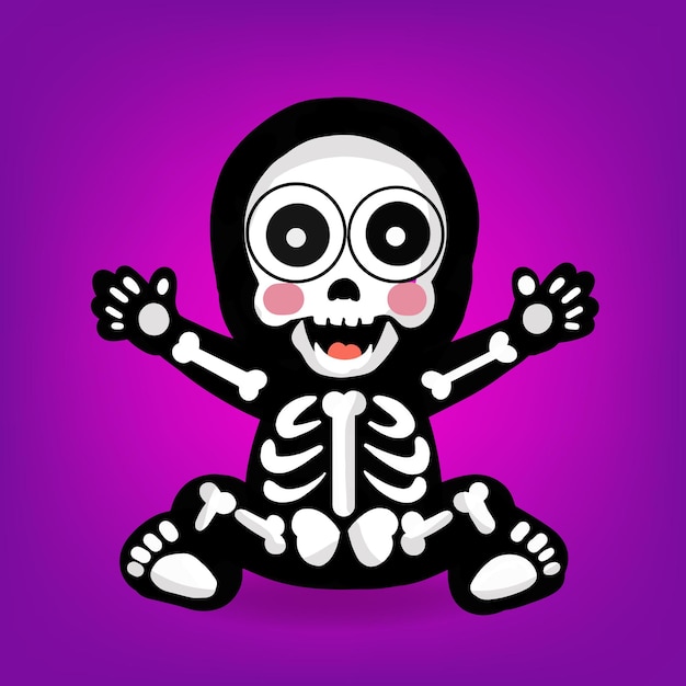 Skelettgeist des jungen Kindes Halloween characterx9