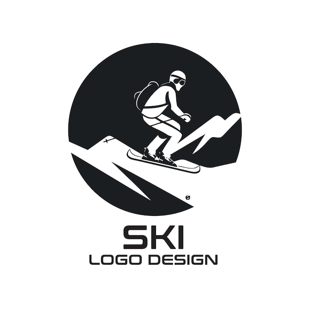 Ski-vektor-logo-design